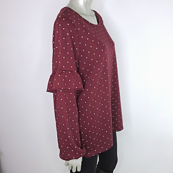 Old Navy Red Polka Dot Sweater Plus Size XXL - Picture 2 of 5